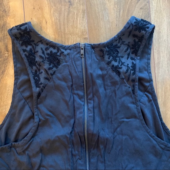 Dark Grey High Low Hem Dress - Picture 4 of 5